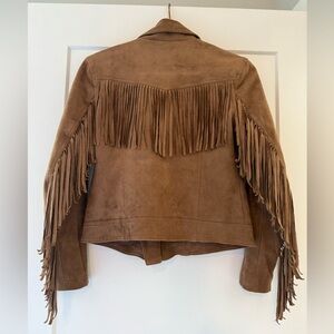 Suede Fringe Jacket